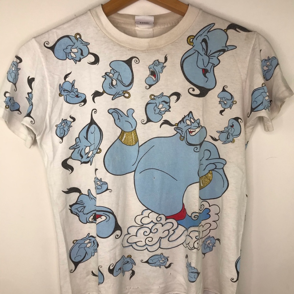 Vintage Disney Aladdin Genie All Over Print Tee